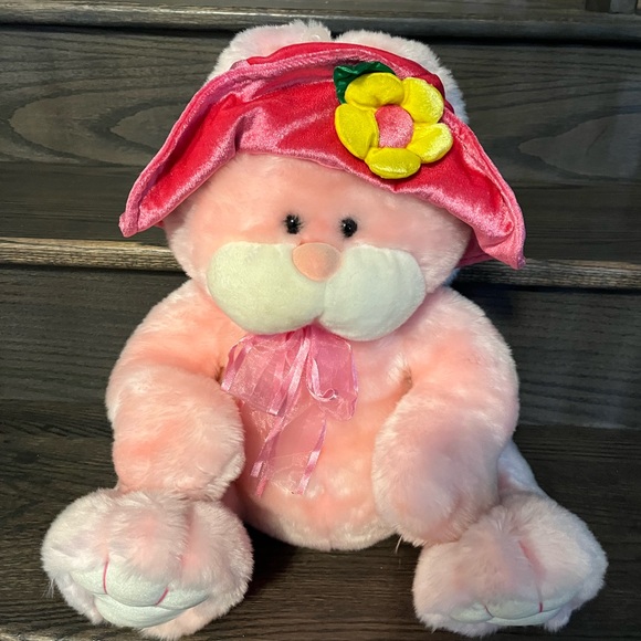 Large pink bunny plush new with tags retail $115 - Picture 2 of 4